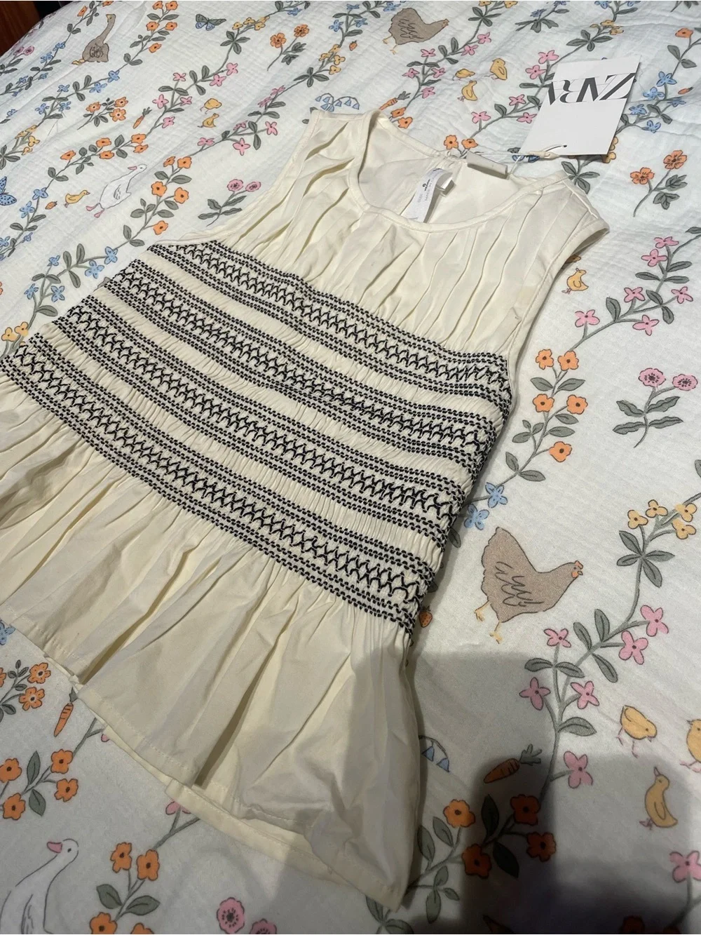 NWT ZARA Girl’s 100% Cotton Summer Tank Tunic